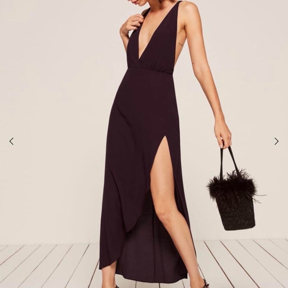 NWT Reformation Romeo Dress Size 2 Blackberry